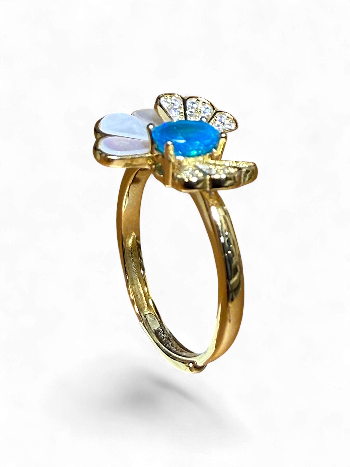Blue Opal Ring