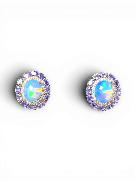 Opal Ear Studs
