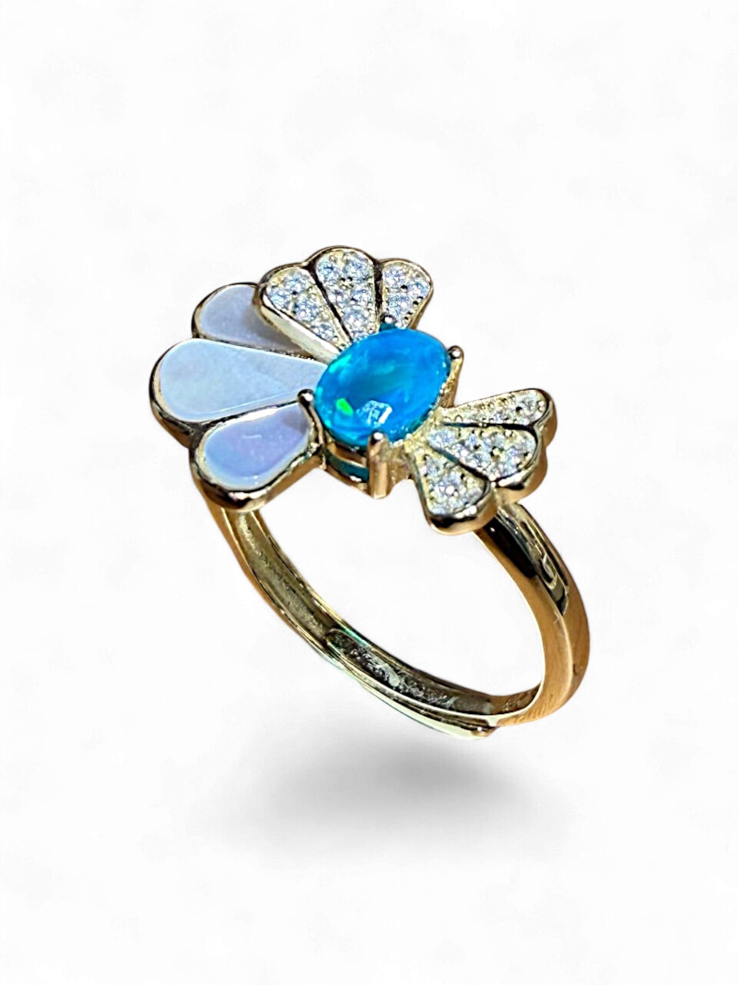 Blue Opal Ring