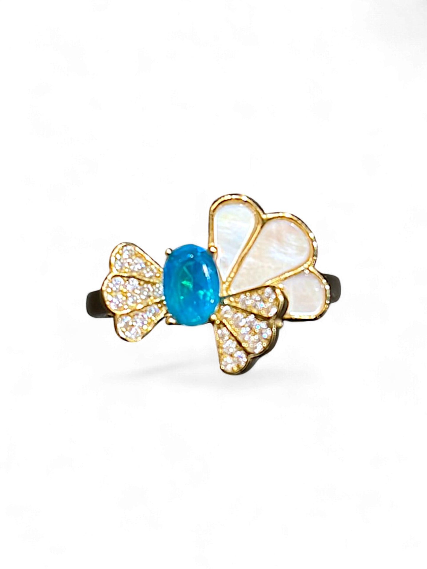 Blue Opal Ring
