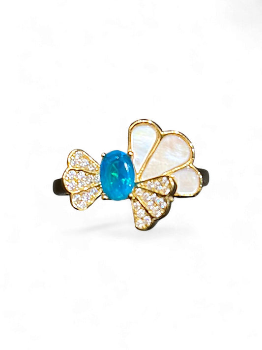Blue Opal Ring